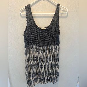 Printed tank dress